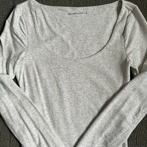 A&F scoop neck bodysuit